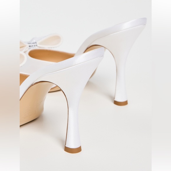 NWT Nalebe Dimante Satin Mule Heels - Picture 2 of 8